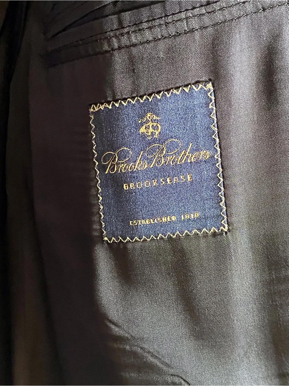 Brooks Brothers Loro Piana Navy Wool Blazer